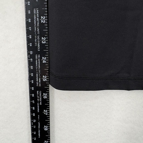 Christine Alexander Pants Womens Medium Black Cropped Straight Leg Yoga Stretch - Picture 8 of 13